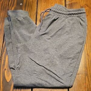 Athletic Works‎ Gray Joggers Relaxed Fit Elastic Waistband